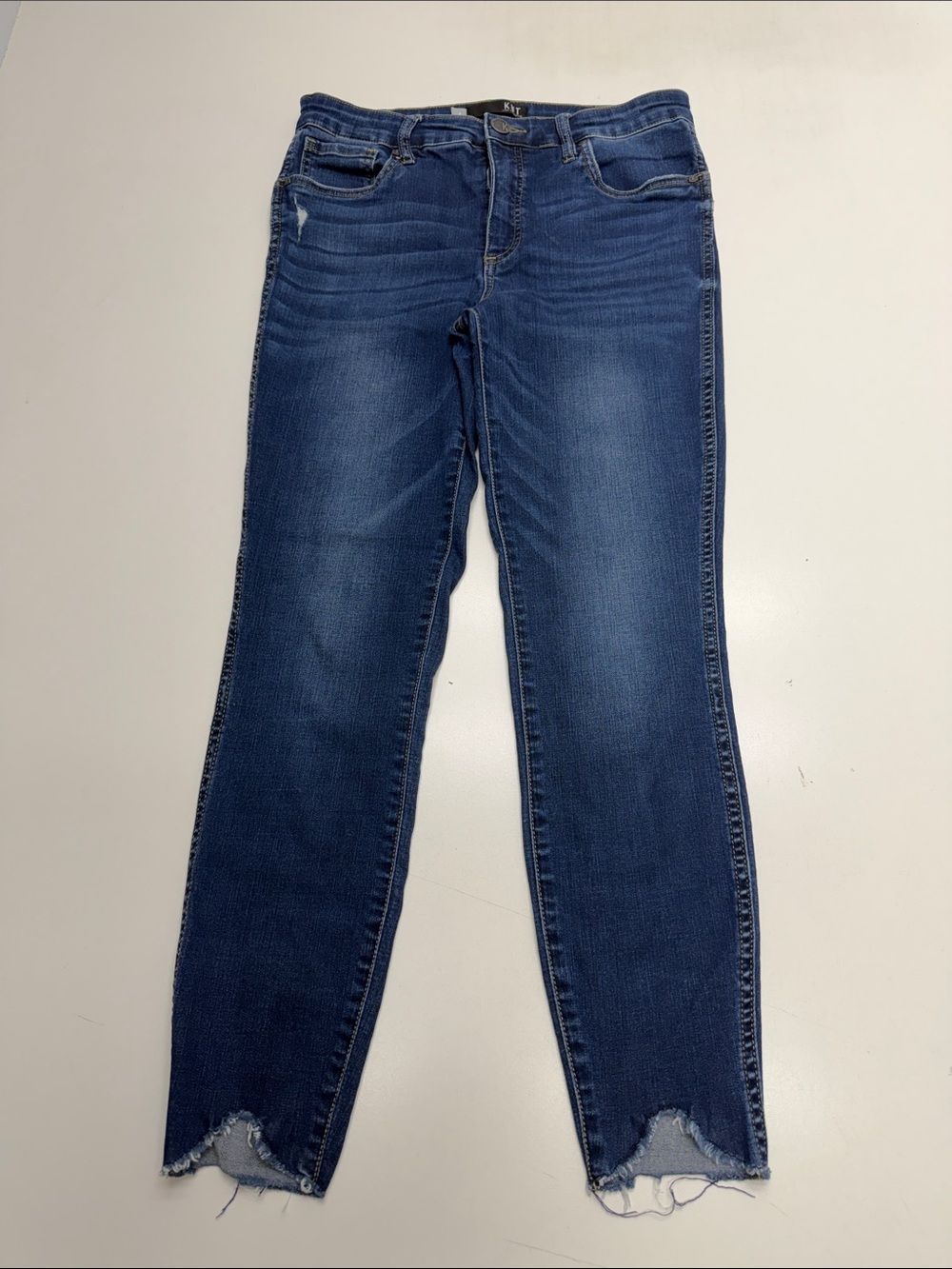 KUT Women’s 8 Raw Ankle Blue Jeans